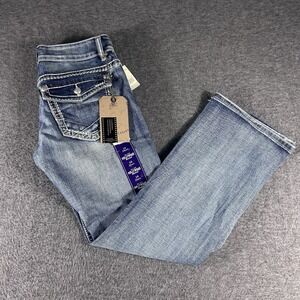 Stetson 818 Hollywood Boot Cut Flap Pockets Western Low Rise Womens 10 S Jeans